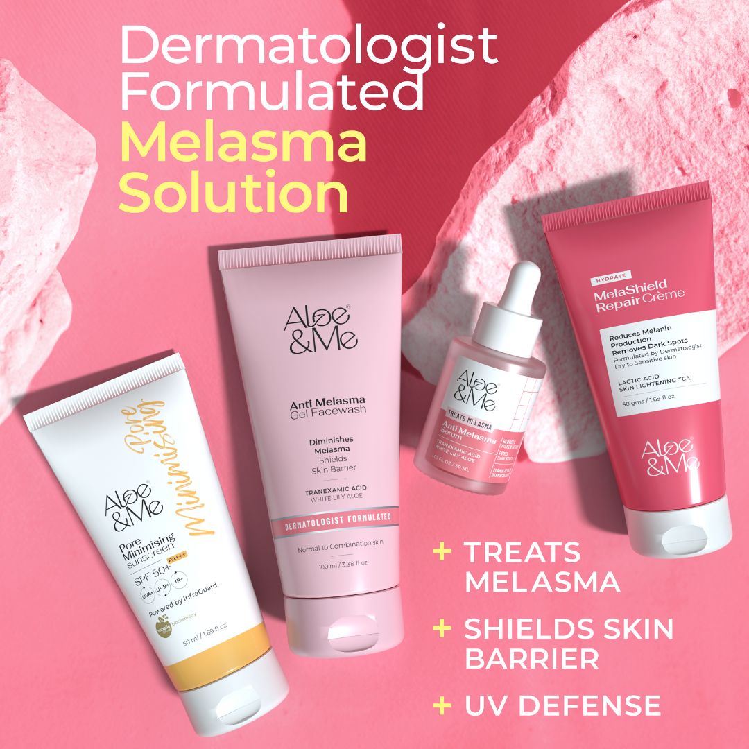 aloe for melasma Melasma Kit with Sunscreen | Dark Patches Treatment