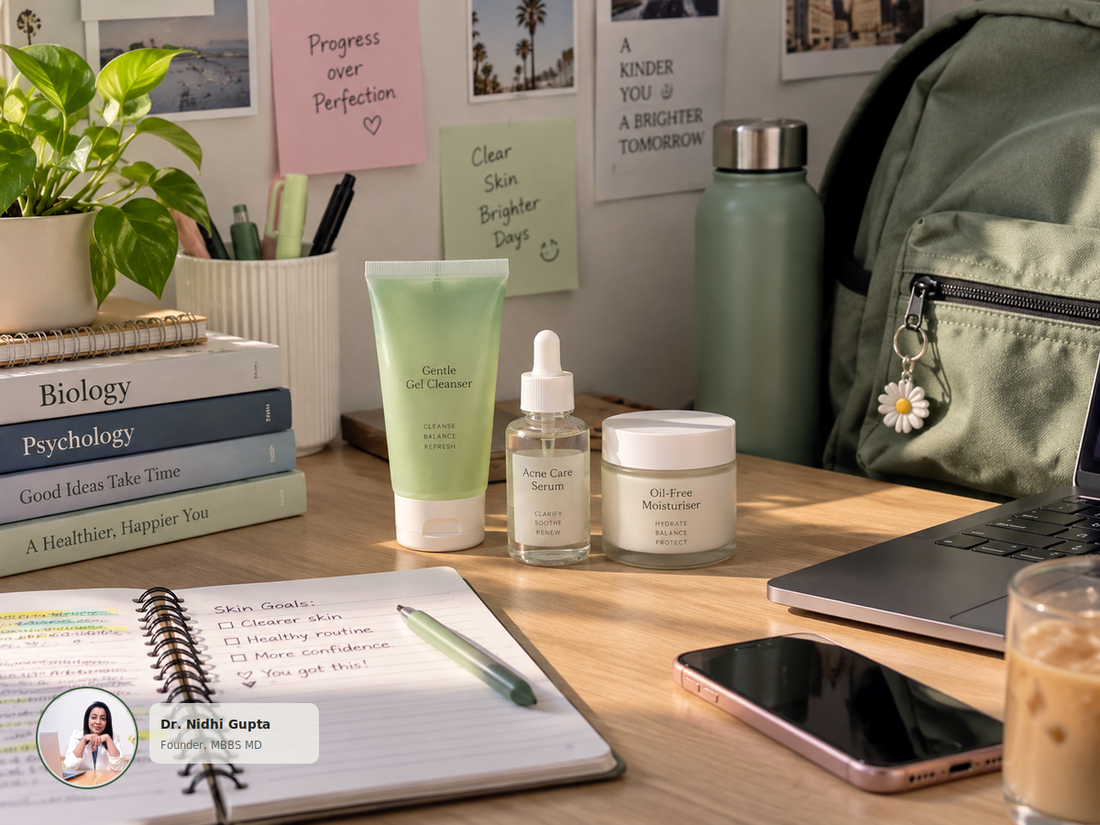 Skincare Routine for College Students With Acne: A Simple Dermatologist-Approved Guide