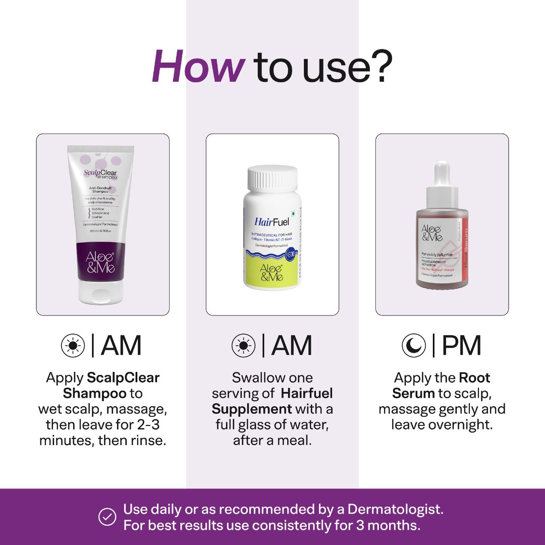 Advanced Oil Control Hairfall Kit with Hairfuel | Oily Scalp Hair Fall Treatment