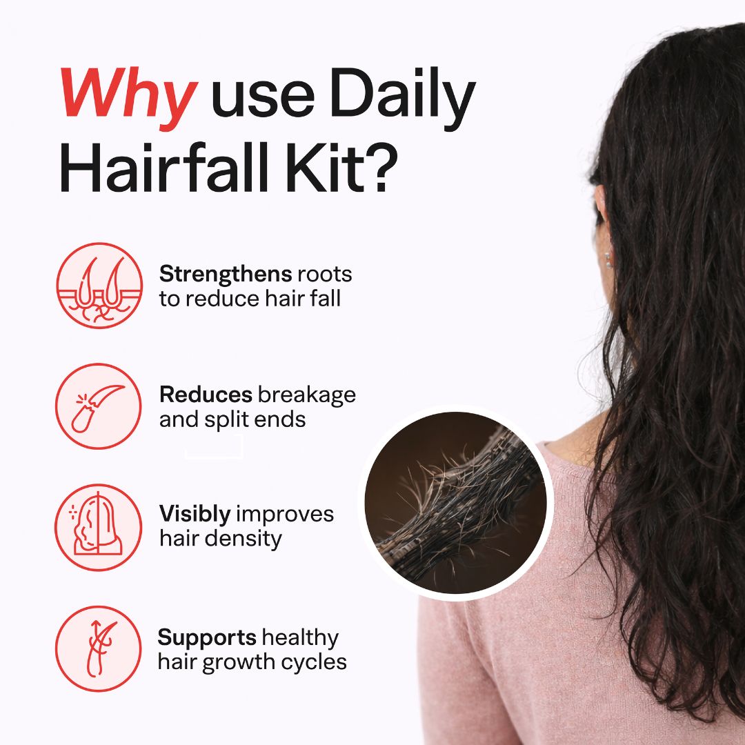 Daily Hairfall Kit with Redensyl & Procapil | Hair Fall Treatment Routine