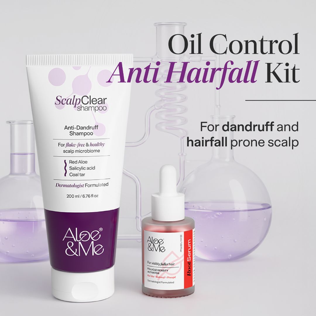 Oil Control Hairfall Kit for Oily Scalp | Hair Fall Treatment Routine